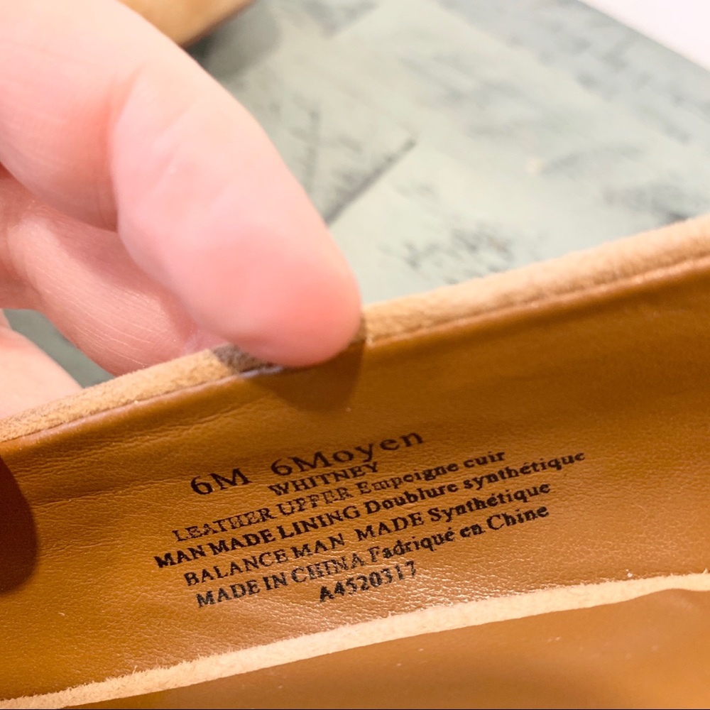 NEW H by Halston Whitney Shoes suede tan block heel 6 NWOB - Picture 7 of 8